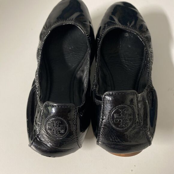 TORY BURCH Eddie Ballet Flat Black Patent Leather Slip On Round Toe Soft… - Picture 6 of 10
